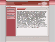 Tablet Screenshot of excelinstitute.org