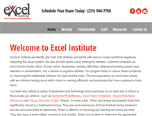 Tablet Screenshot of excelinstitute.com